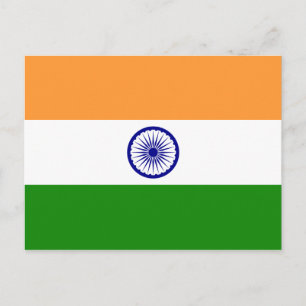 Indiase vlag briefkaart