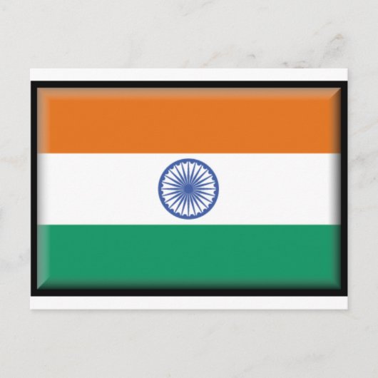 Indiase vlag briefkaart (Voorkant)