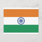 Indiase vlag briefkaart (Voorkant)