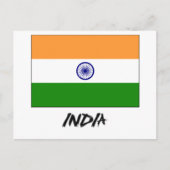 Indiase vlag briefkaart (Voorkant)