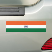 Indiase vlag bumpersticker (Op auto)