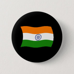 Indiase vlag Button