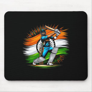 Indiase Vlag Cricket Liefhebber Fan India Trots Ma Muismat