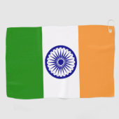 Indiase vlag golfhanddoek (Horizontaal)