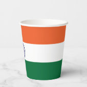 Indiase vlag papieren bekers (Achterkant)