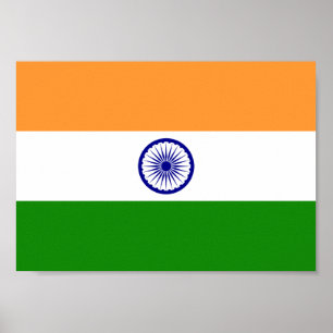 Indiase vlag poster