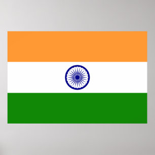 Indiase vlag poster