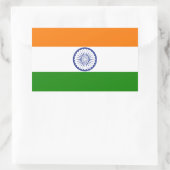 Indiase vlag rechthoekige sticker (Tas)