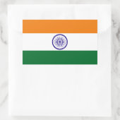 Indiase vlag rechthoekige sticker (Tas)