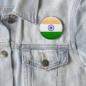 Indiase vlag ronde button 5,7 cm (In situ)
