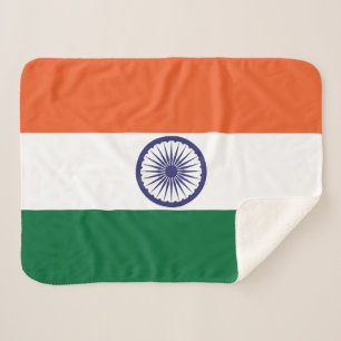 Indiase vlag sherpa deken