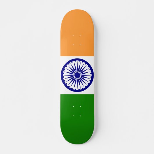 Indiase vlag skateboard (Voorkant)