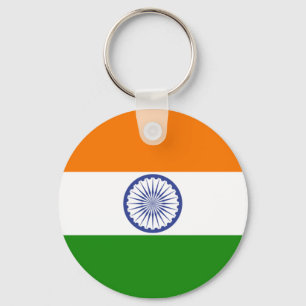 Indiase vlag Sleutelhanger