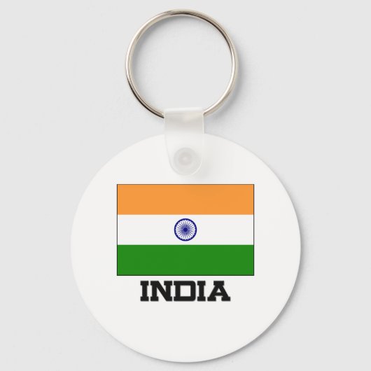 Indiase vlag sleutelhanger (Voorkant)