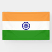 Indiase vlag spandoek (Horizontaal)