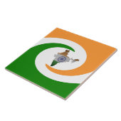 Indiase vlag tegeltje (Zijkant)