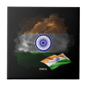 Indiase vlag tegeltje