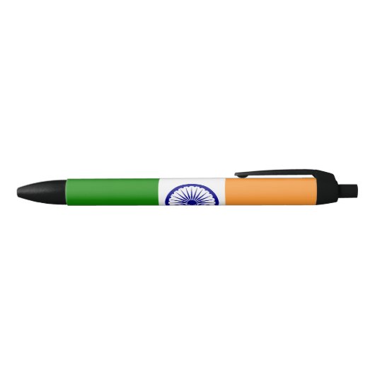 Indiase vlag zwarte inkt pen (Bovenkant)