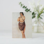 Indiase vrouw briefkaart (Staand voorkant)