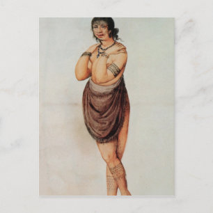 Indiase vrouw briefkaart