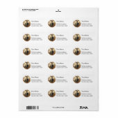 Indiase vrouw etiket (Full Sheet)