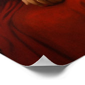 Indiase vrouw in het schilderen van het Rode Sare Poster (Hoek)