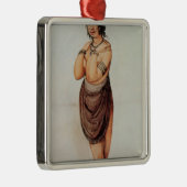 Indiase vrouw metalen ornament (Rechts)