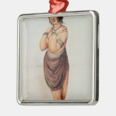 Indiase vrouw metalen ornament (Links)