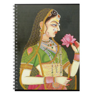  Indiase vrouw, Mughal Art Notitieboek