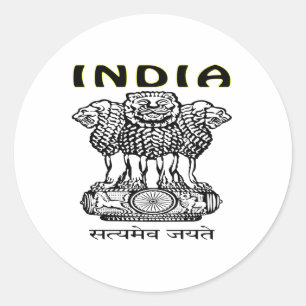 Indiase wapenstilstand ronde sticker