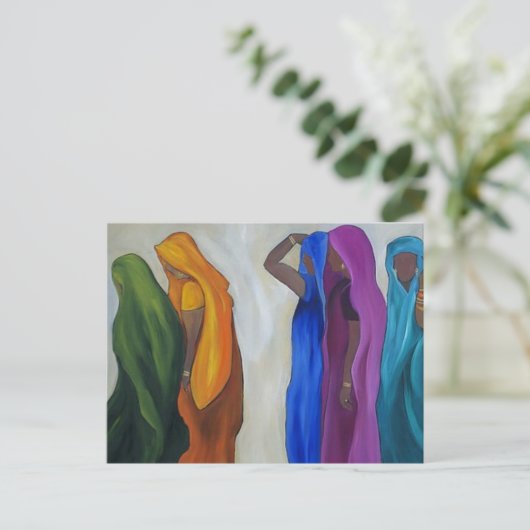 indica briefkaart (Staand voorkant)