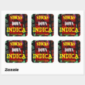 INDICA VOOR VOORRADEN VIERKANTE STICKER (Vel)