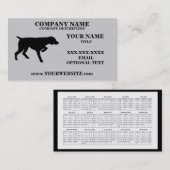 INDICATEUR AUX CHEVEUX COURTS ALLEMAND - carte de (Devant / Derrière)