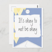 Indicateur de découpe de carte postale inspirant.  (Devant / Derrière)