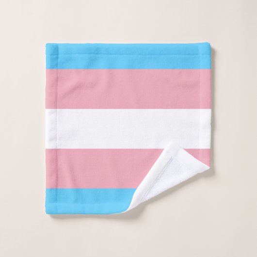 Indicateur de fierté transgenre (Gant de toilette)