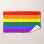 Indicateur de la fierté arc-en-ciel (Serviette à main)