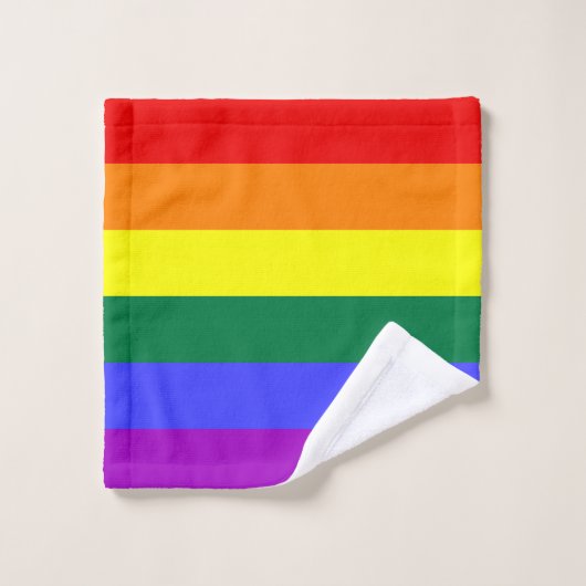 Indicateur de la fierté arc-en-ciel (Gant de toilette)