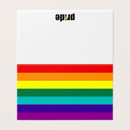 Indicateur de la fierté arc-en-ciel 7 bandes (Outside Unfolded)