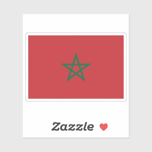 Indicateur Maroc Sticker étanche (Feuille)