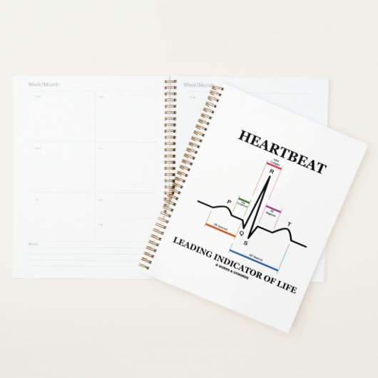 Indicateur Principal De La Vie ECG/EKG Humour (Devant avec enveloppe)