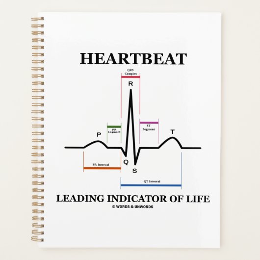 Indicateur Principal De La Vie ECG/EKG Humour (Devant)