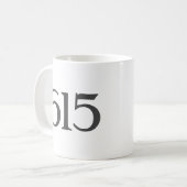 Indicatif régional 615 (Nashville) Mug de café (Devant gauche)