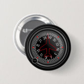 Indicator rubriek vliegtuig ronde button 5,7 cm (Voorkant /achterkant)