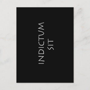 Indictum sit briefkaart