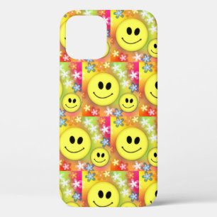 Indie Aesthetic Indie Kind Smiley Face Pattern Y2K iPhone 12 Pro Hoesje