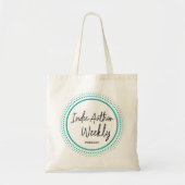 Indie Author Weekly canvas tas (Voorkant)