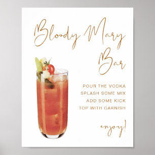 INDIE Boheem Bloody Mary Bar Bord Poster