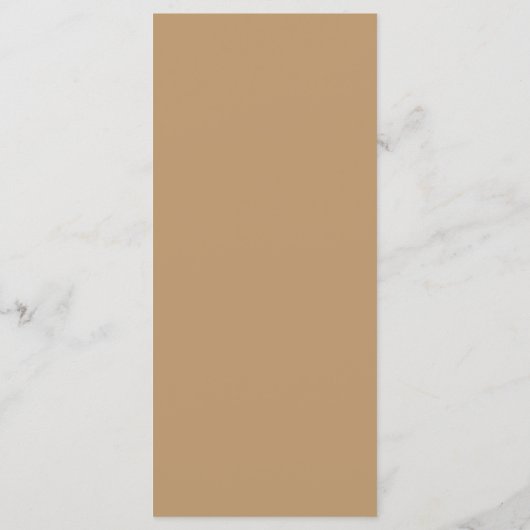 INDIE Bohemian Earth Tone Taupe Menu Mariage (Dos)
