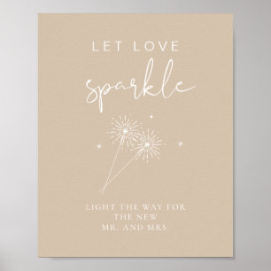 INDIE Bohemian Wedding Sparkler stuurt Poster uit