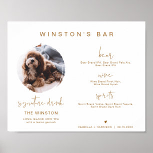 INDIE Boho 1 Foto Handtekening Drank Bar Bord Poster
